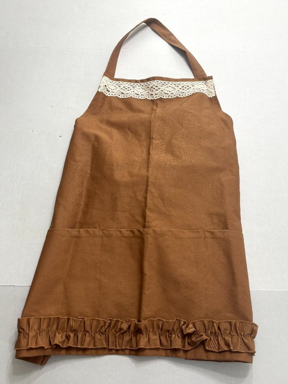 NWOT Brown Lace Kids Apron
